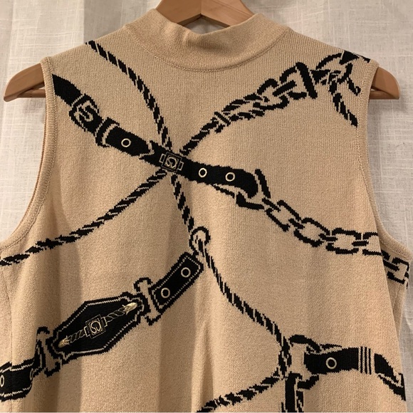 ST. JOHN cream mock tank size medium - Picture 2 of 7